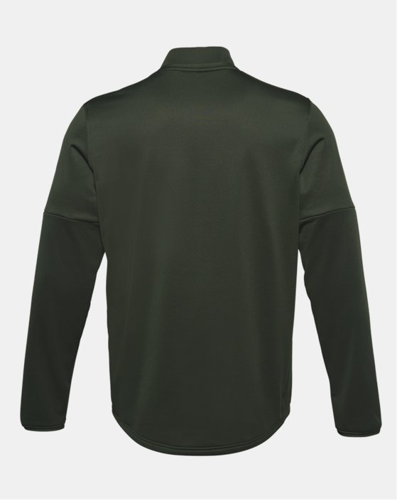Men's ColdGear® Fleece ½ Zip, Green, pdpMainDesktop image number 5